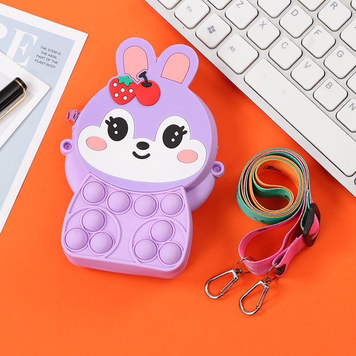Wholesale Silicone Children' s Crossbody Storage Bag