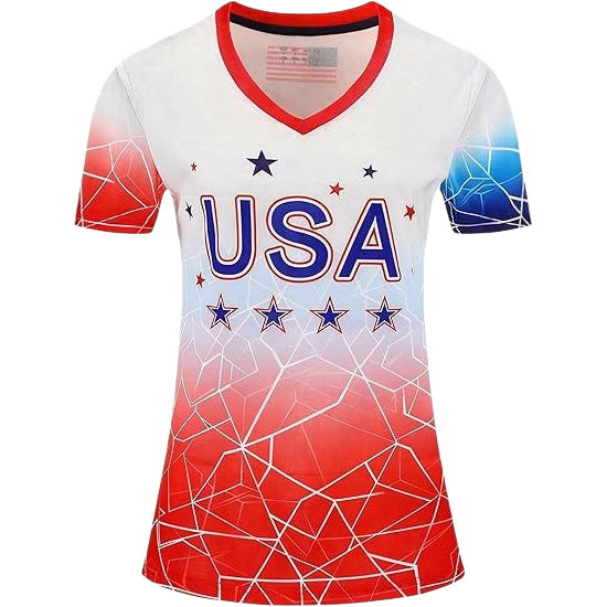 Wholesale World Cup Custom Soccer Jersey T-shirt Solid Color Polyester Summer Sportswear