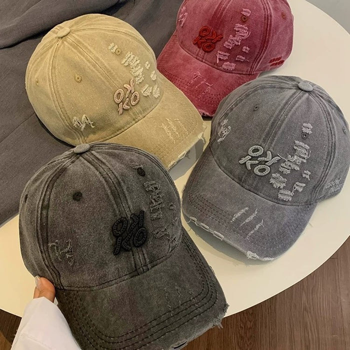 Wholesale Baseball Cap Women's  New Washed Old All-match Cap Hat Fashionable Cotton
