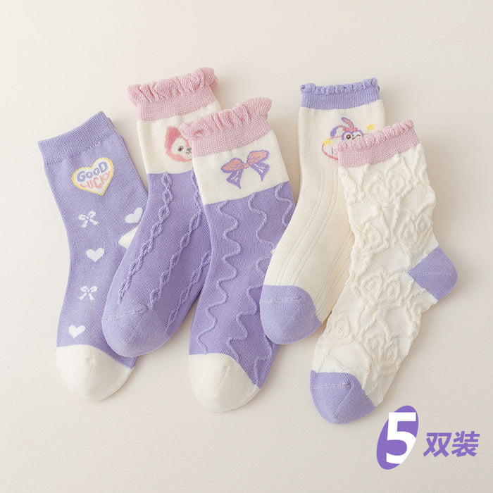 Wholesale Children's Cartoon Middle Tube Cotton Socks JDC-SK-SL015