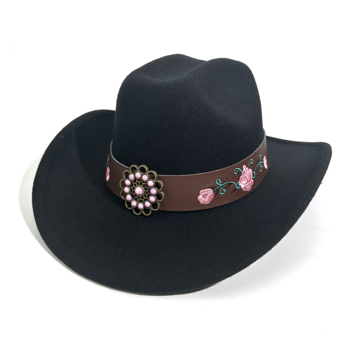 Wholesale Fashion woolen sun protection hat, denim hat, top hat
