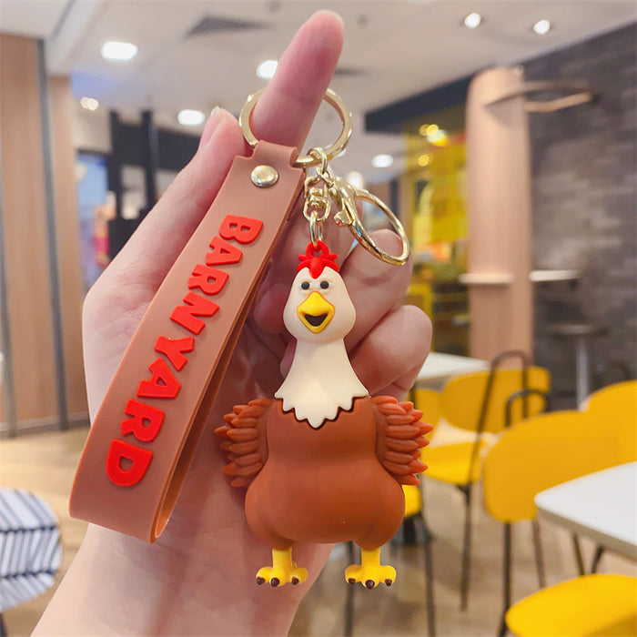Wholesale Cartoon Crazy Farm Keychain