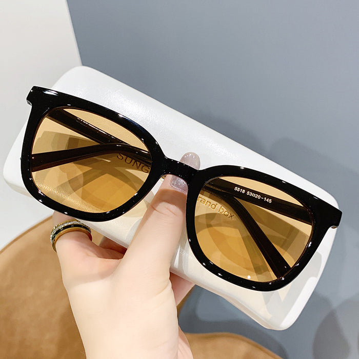 Wholesale black frame tan sunglasses men's  brand eyes driving sunglasses women's anti-ultraviolet