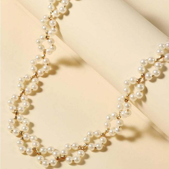 Wholesale pearl necklace Women' s clavicle chain ins style necklace fashion
