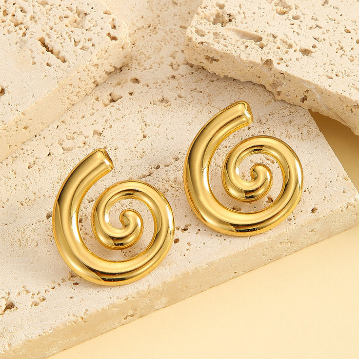Wholesale High-end  sophisticated titanium steel conch earrings