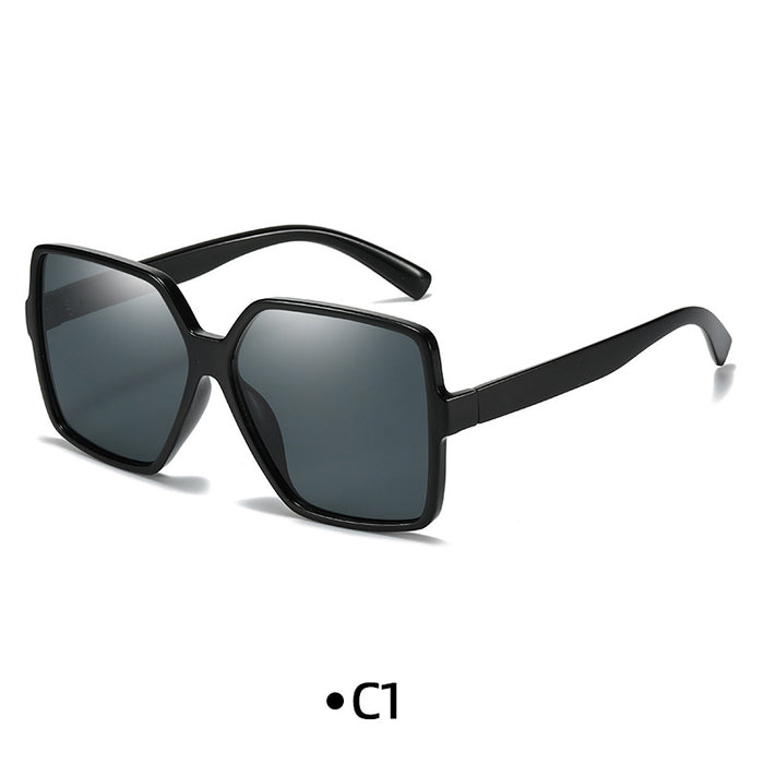 Wholesale Trendy Large Frame Sunglasses for Men, Box Vintage Toad Glasses, Street Photography Versatile Trendy Sunglasses