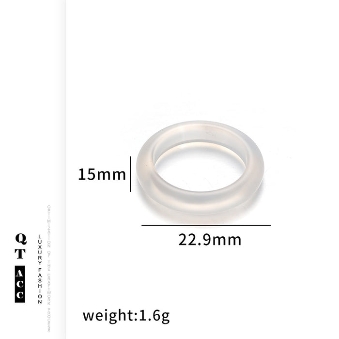 Wholesale Vintage brass gold-plated zircon agate titanium steel ring fashionable autumn and winter