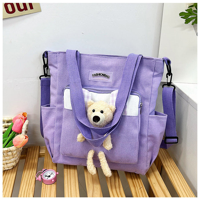 Wholesale Fashionable Simple Canvas Shoulder Bag