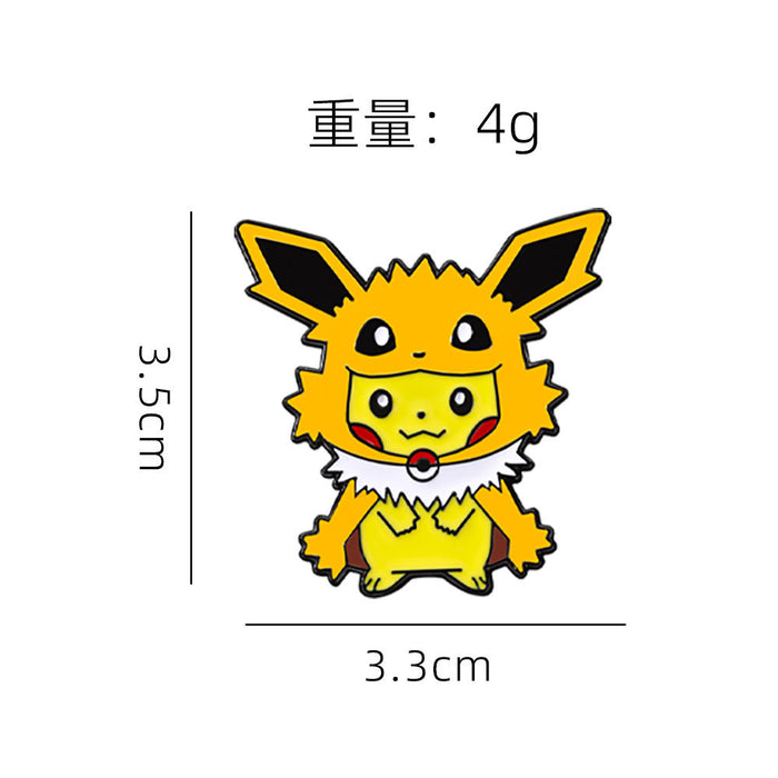 Wholesale Environmentally friendly zinc alloy brooch with oil drop imitation enamel cute schoolbag decoration badge