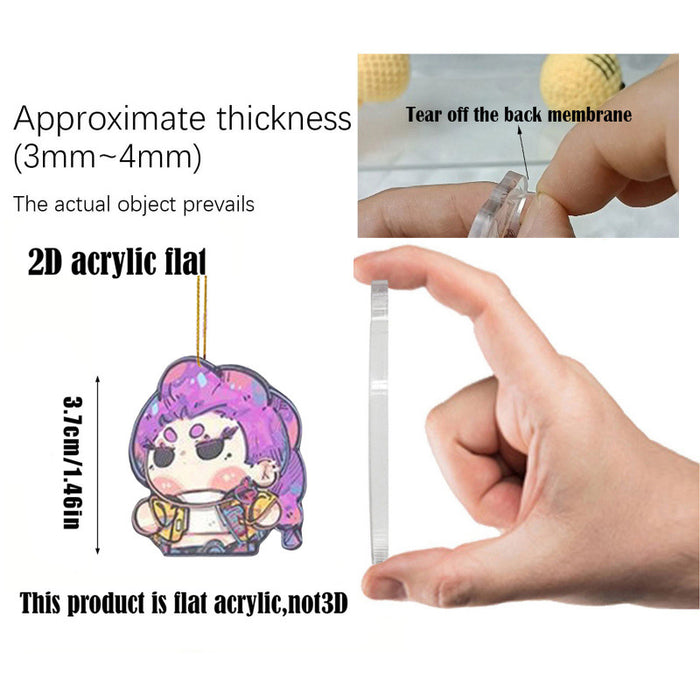 Wholesale KPOP Christmas Advent Calendar Blind Box Backpack Acrylic Pendant Keychain Pendant