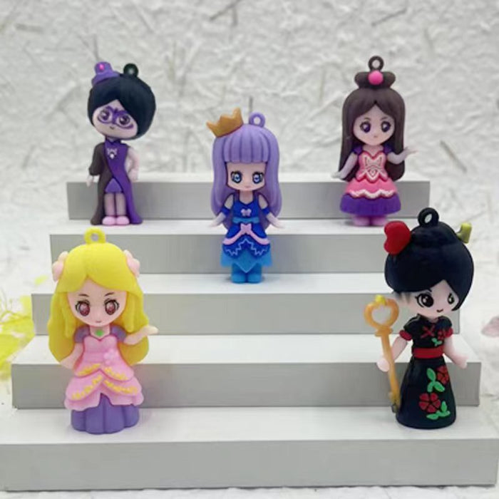 Wholesale Soft plastic three-dimensional doll pendant keychain