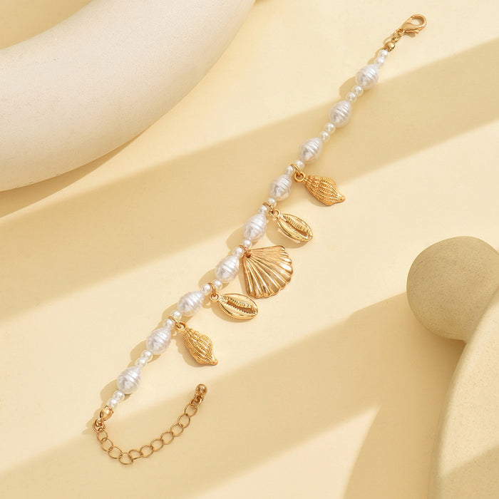 Wholesale  Fashion Irregular Imitation Pearl Bracelet