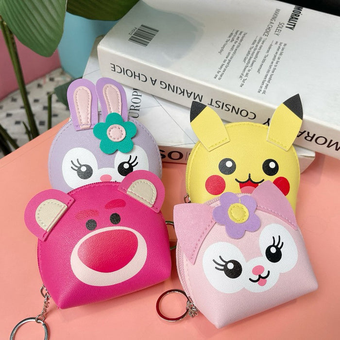 Wholesale PU Cartoon Cute Lingna Bell Waterproof Mini Wallet JDC-WT-Yuny003