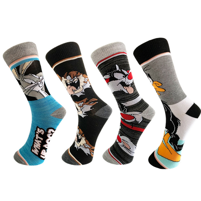 Wholesale Cotton Cartoon Middle Socks JDC-SK-YiYan074