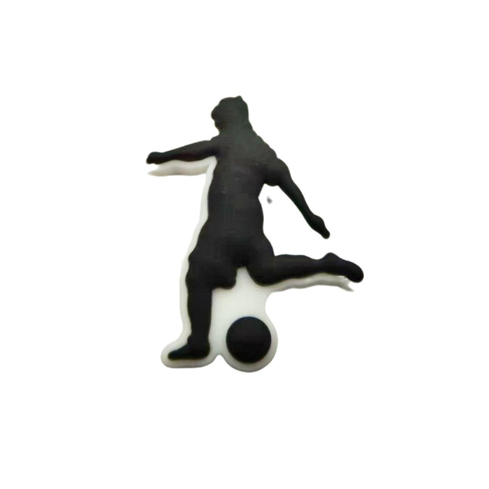 Wholesale Football themed cartoon hole shoes, flower shoe buckles, DIY detachable shoe decoration accessories wholesale PVC soft rubber