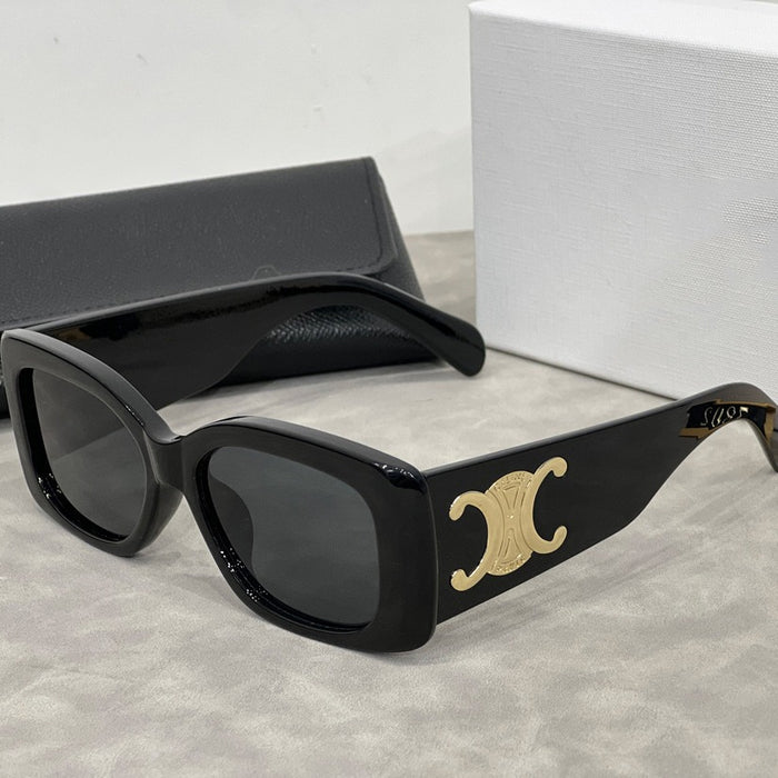 Wholesale  Square Wide-leg Sunglasses Women's  Retro Sunglasses Sunscreen Personalized All-match Glasses