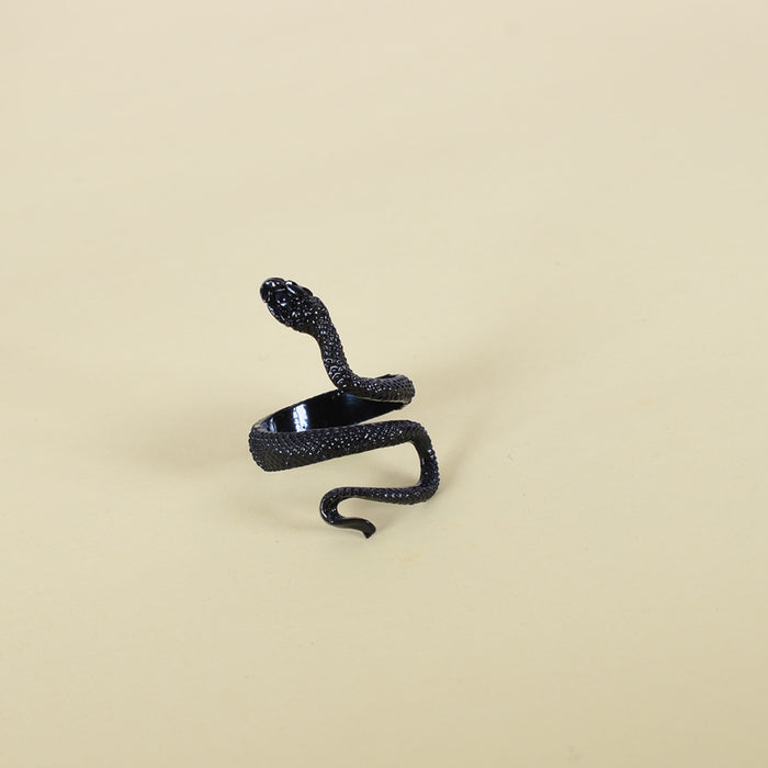 Wholesale silver-plated paint spirit snake unisex ring