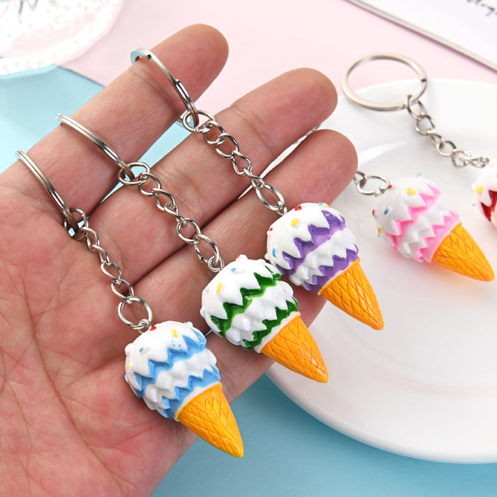 Wholesale Resin Ice Cream Keychain JDC-KC-AQing007