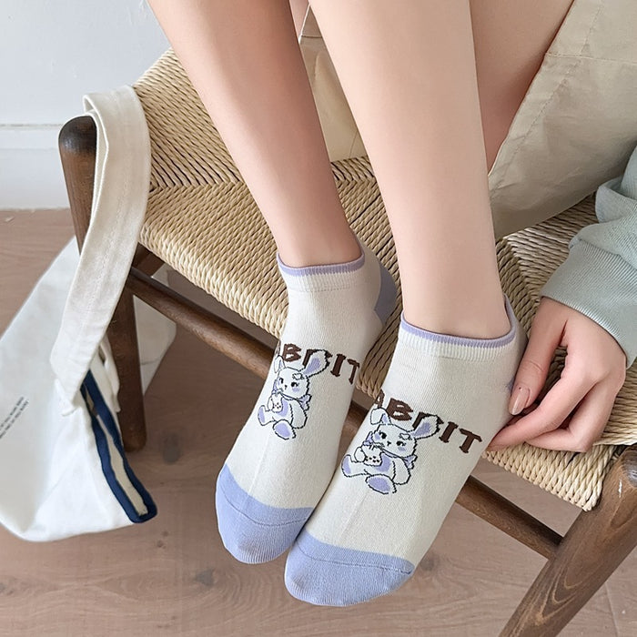 Wholesale Thin socks, boat socks, cartoon cute invisible socks, boneless socks, college style shallow mouth socks