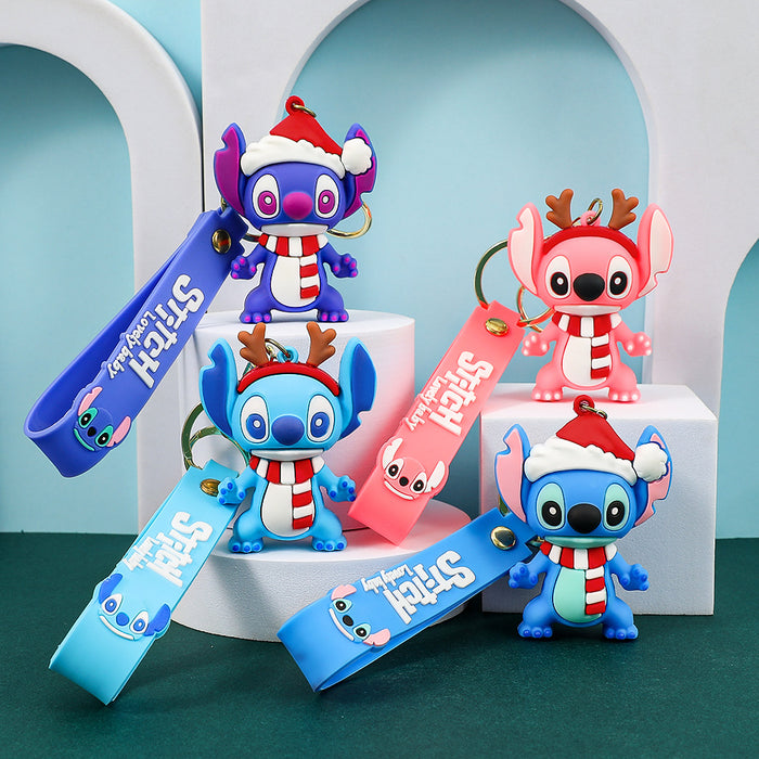 Wholesale Christmas Cartoon-themed cute f designs keychains