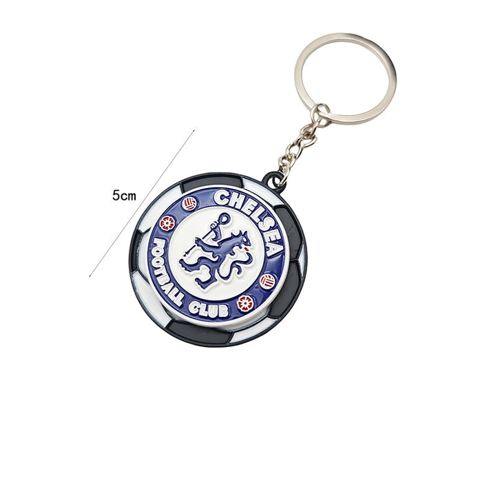 Wholesale Rotatable Football Club Team Keychain