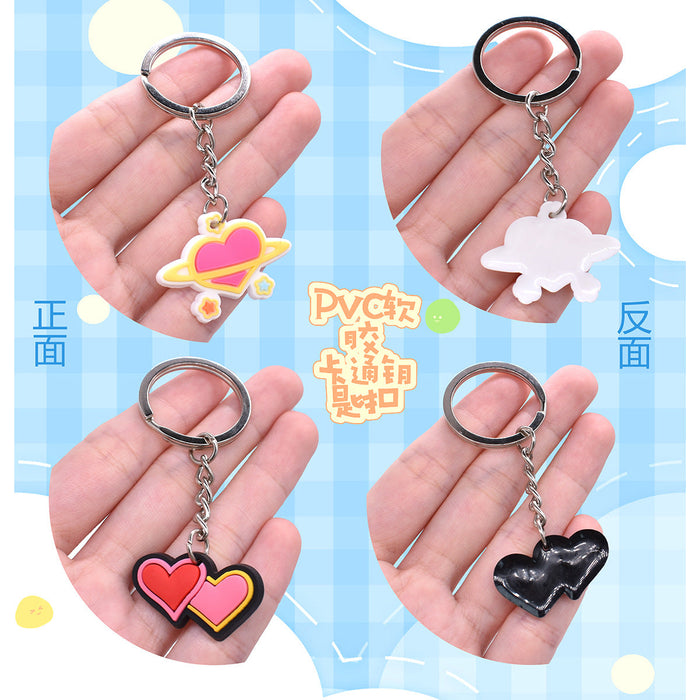 Wholesale Cute Soft Pvc Keychains Pendant JDC-KC-XinChuang002