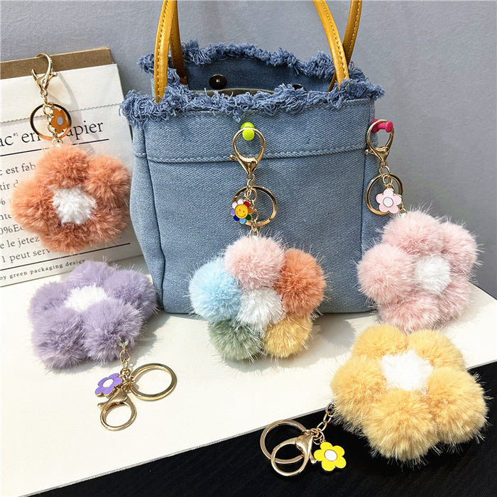 Wholesale Sakura Fur Ball Keychain JDC-KC-KaiY013