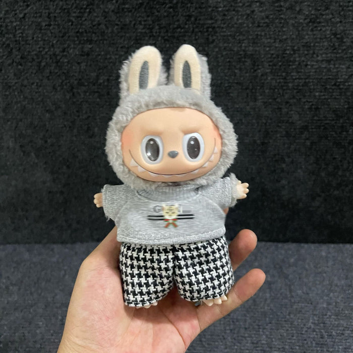 Wholesale Wearable Baby Clothes 17cm Doll Cute  Suit Skirt Plush Clothes