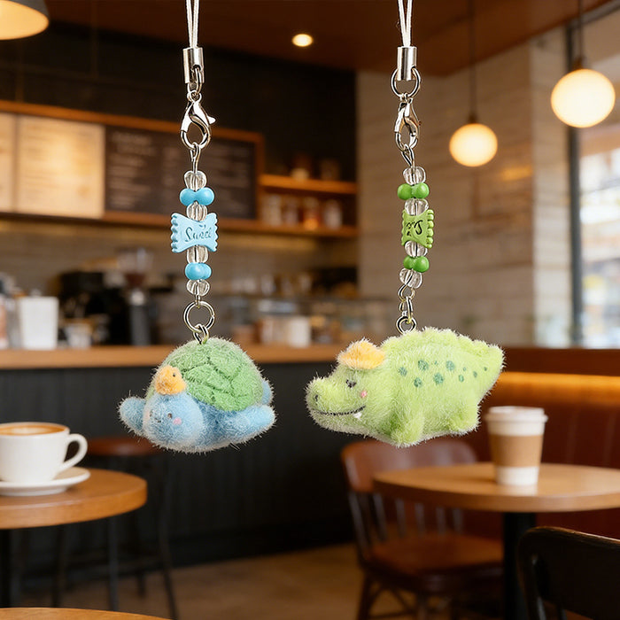 Wholesale Flocked Turtle Ocean Series Keychain