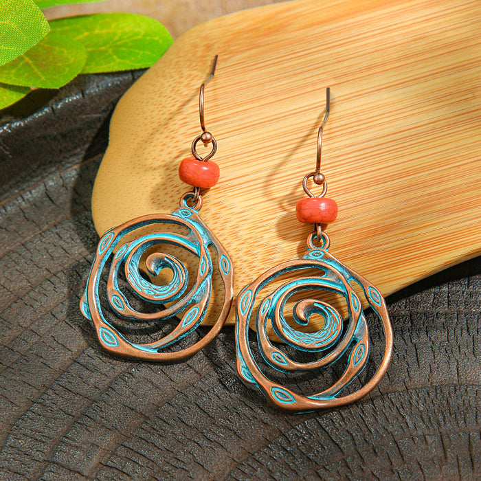Wholesale Vintage Ethnic Geometric Earrings Fashion Jewelry Accessory MOQ≥2