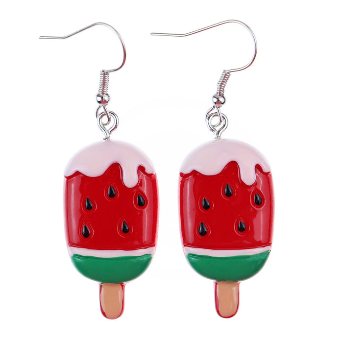 Wholesale Summer Ice Cream Popsicle Earrings JDC-ES-NiQing065