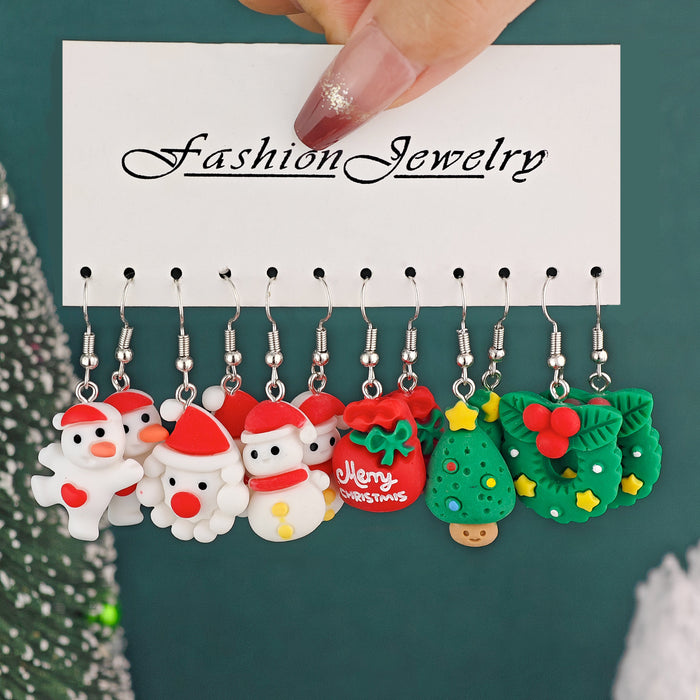 Wholesale Unique Creative Christmas Carnival Earrings