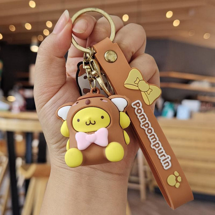 Wholesale Cartoon Silicone Doll Keychain JDC-KC-ZhuoRan015