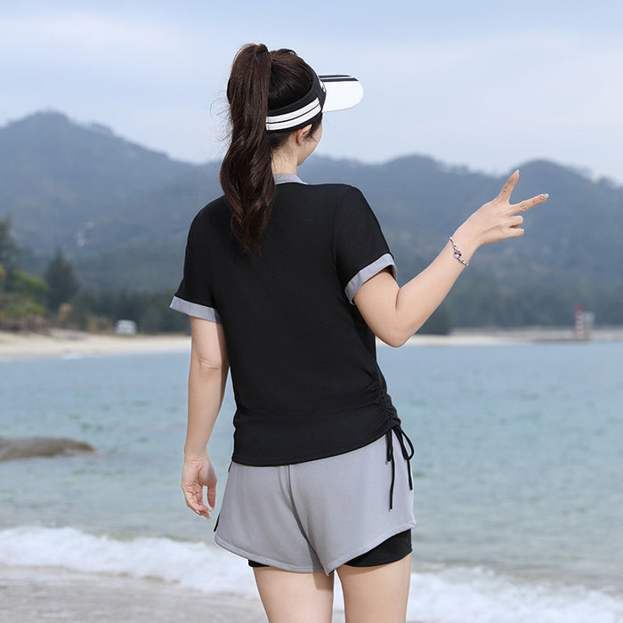 Wholesale Sports swimming clothes, split style flat angle pants, slimming hot spring new swimsuit wholesale