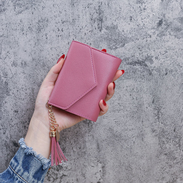 Wholesale PU Tassel Wallet with Chinese Vintage Design Stylish Daily Coin Purse MOQ≥3