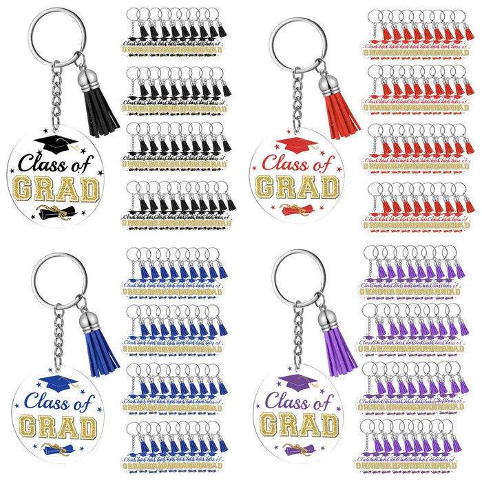 Wholesale 30PCS Acrylic Graduation Theme Keychain JDC-KC-HuiWen010