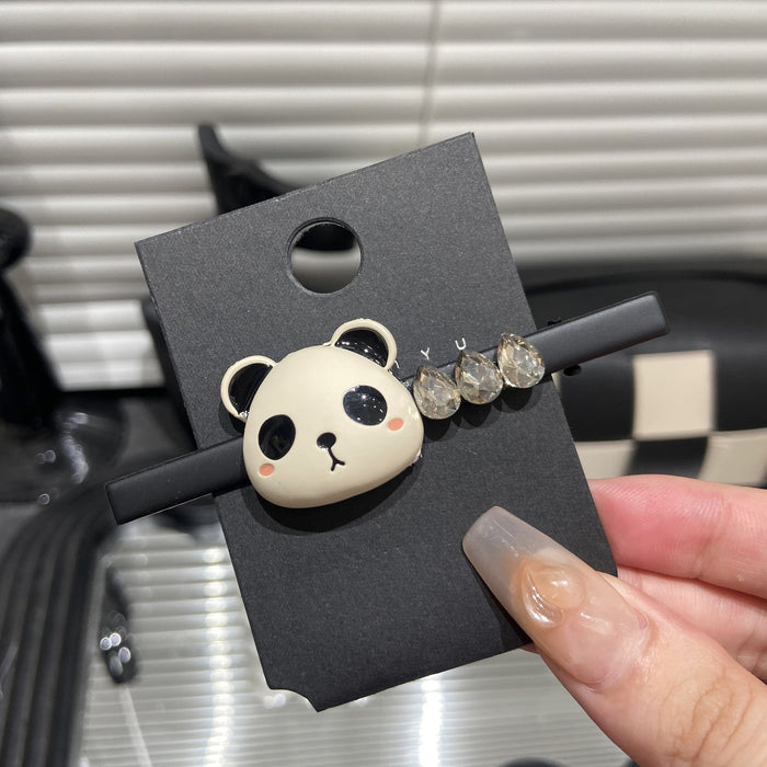 Wholesale  Cute panda bangs clip  clip duckbill clip side clip