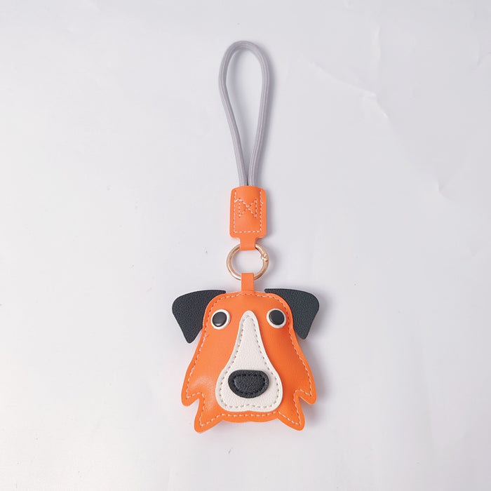 Wholesale PU Dog Keychain Pendant Cute Border Collie Husky Schnauzer Street Style Fashion Accessory