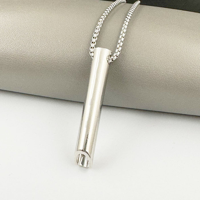 Wholesale Cylinder Pendant Zinc Alloy Necklace JDC-NE-DanYuan011