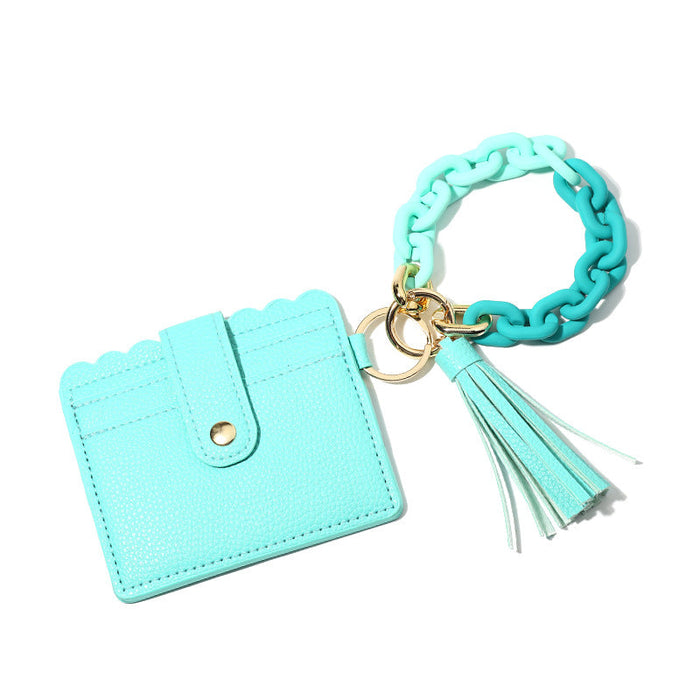 Wholesale Keychains Acrylic Macarons Diamond Wallets JDC-KC-NuoYi021