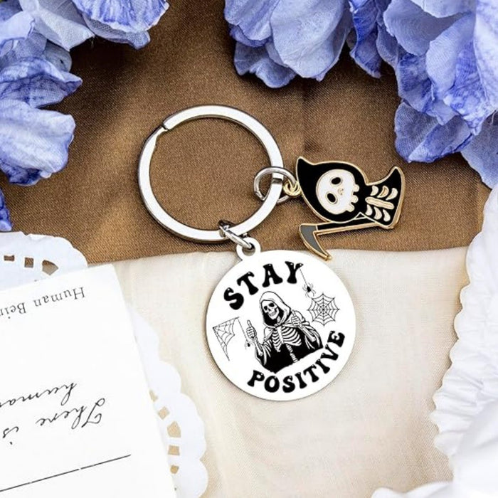 Wholesale Skull Medallion Halloween Carving Ghost Personality Keychain