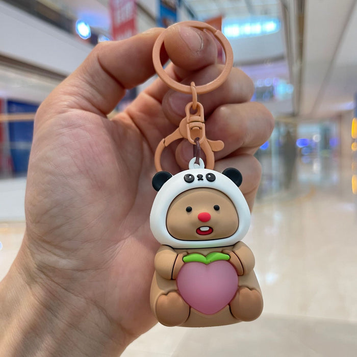 Wholesale Luminous night light keychain pendant, car bag hanging decoration, claw machine, small gift wholesale