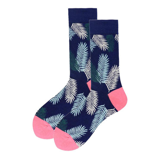 Wholesale Colorful Men's Socks Cartoon Flamingo Mid-tube Cotton Socks JDC-SK-CG017