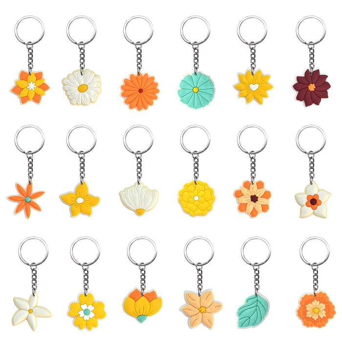 Wholesale  10 PCS key ring PVC soft glue pendant schoolbag pendant cartoon  jewelry  key chain