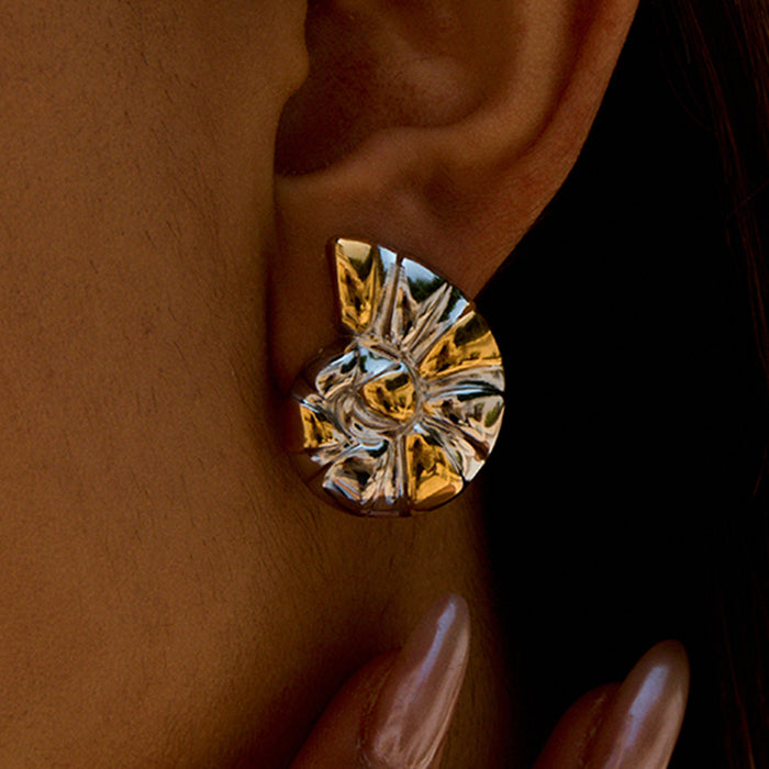 Wholesale Stainless Steel Color Matching Earrings Conch Jewelry Earrings