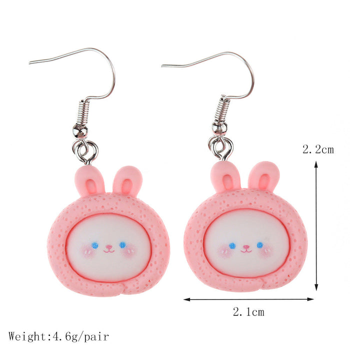 Wholesale Cartoon Simulation Dessert Food Play Earrings JDC-NS-NiQing008