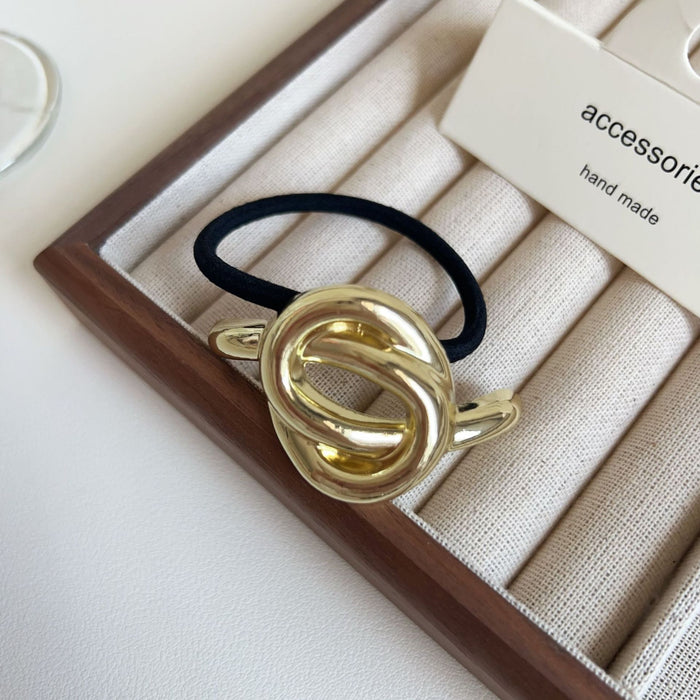 Wholesale Metal Cross Golden Head Rope Ball Head Rubber Hair Ring Hair Rope