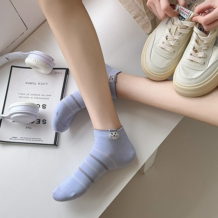 Wholesale Thin socks, boat socks, cartoon cute invisible socks, boneless socks, college style shallow mouth socks