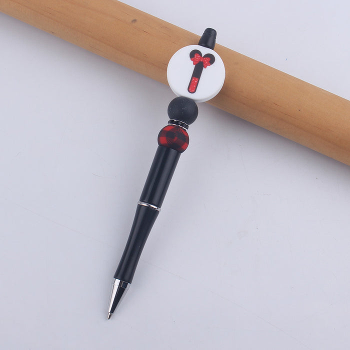 Wholesale Cartoon Letter Silicone Beaded Pen JDC-PN-GuangTian003