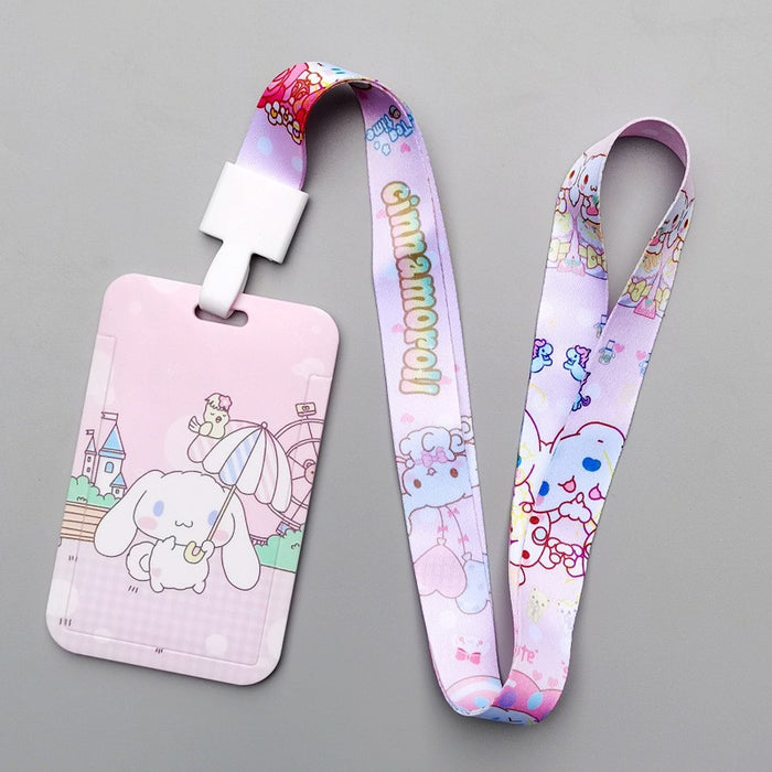 Wholesale Cartoon Style Plastic Card Holder With Neck Strap For Everyday Campus Use Stylish Gift